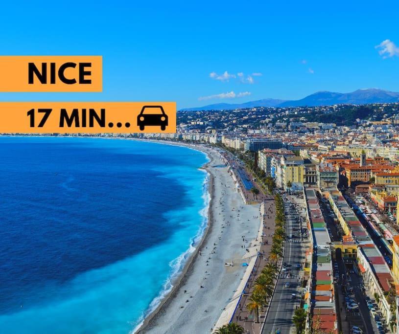 Lumineux, Tout Confort, Wifi & Terrace & Parking Saint-Laurent-du-Var Eksteriør bilde